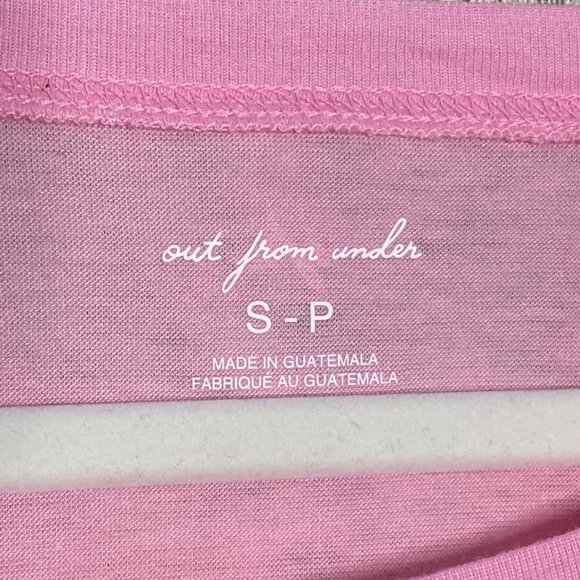 Urban Outfitters Out From Under Addison COZY CROP TOP Pink S - Picture 4 of 16